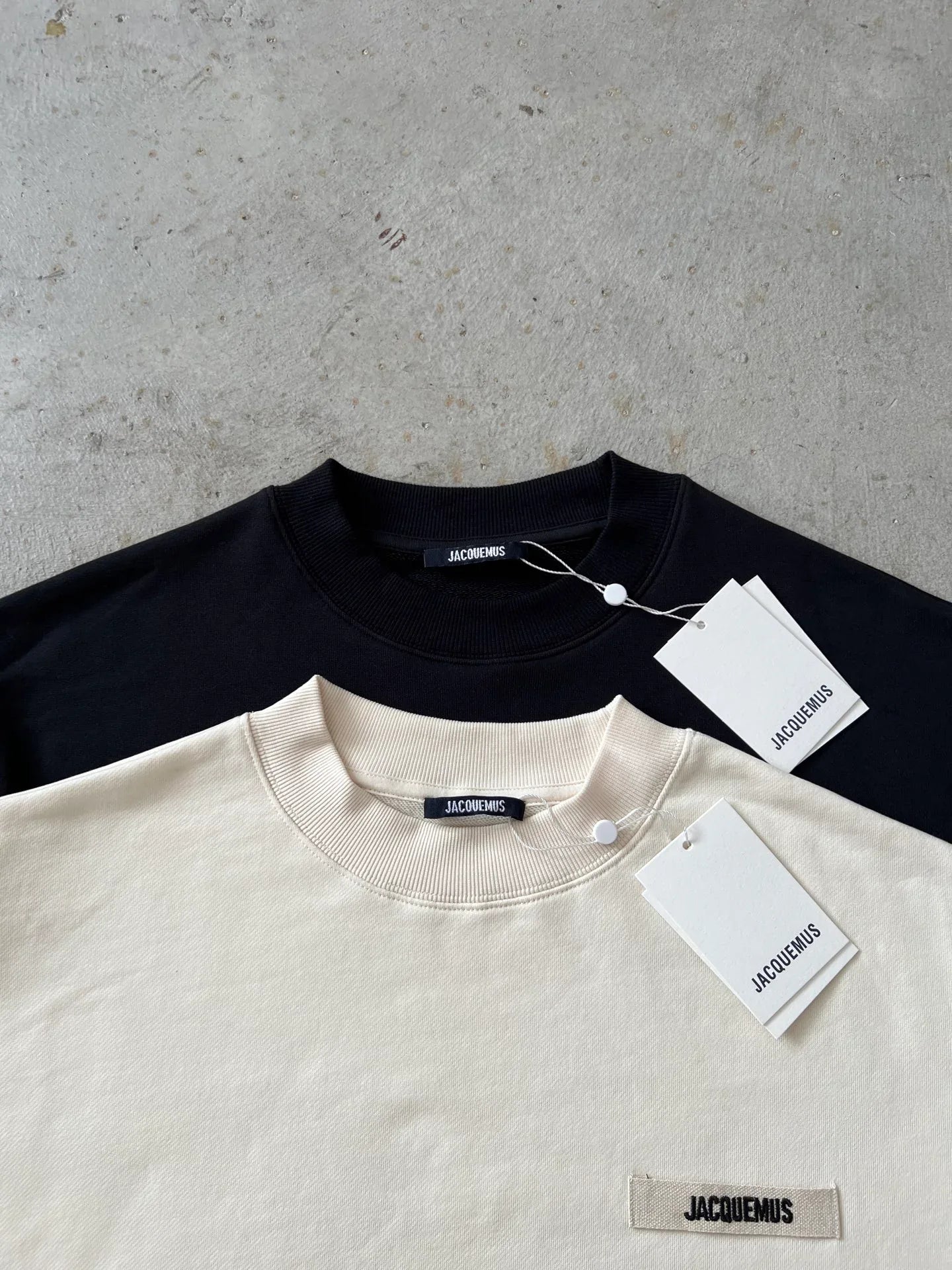 JACQUEMUS Men's Le Sweatshirt Logo Patch Cotton Pullover