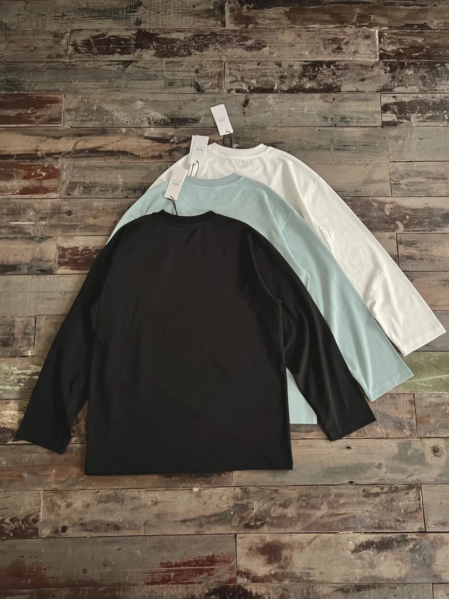 AMI Paris Women's Ami de Coeur Long Sleeve Cotton Tee