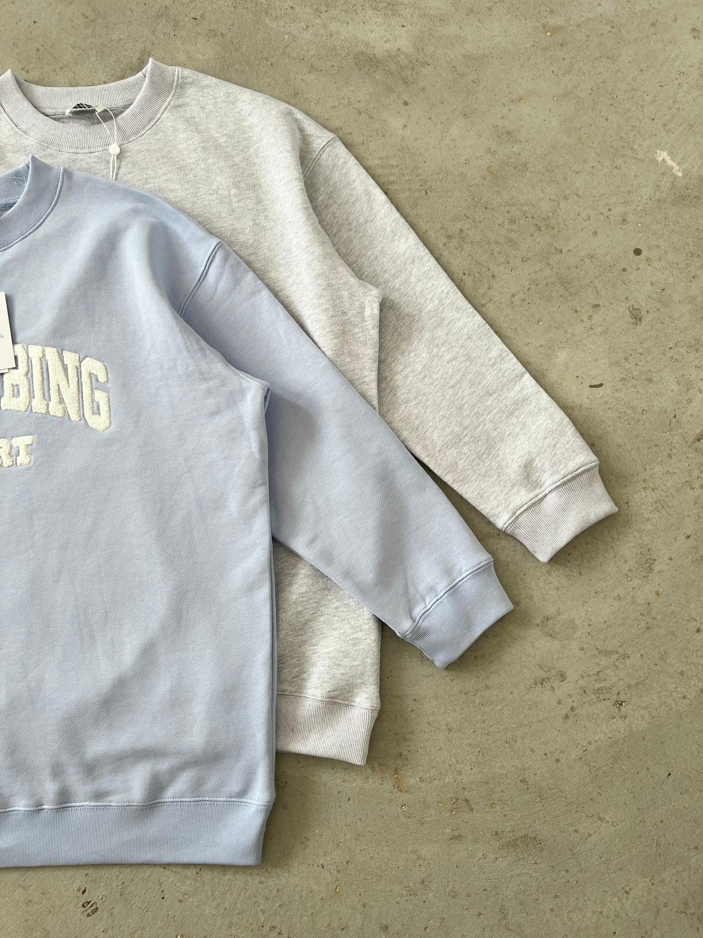 Anine Bing Women's Sport Chenille Logo Oversized Sweatshirt