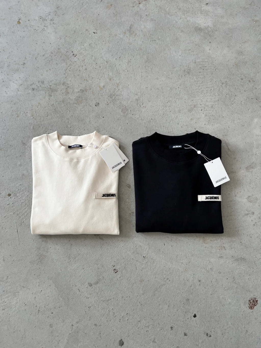 JACQUEMUS Men's Le Sweatshirt Logo Patch Cotton Pullover