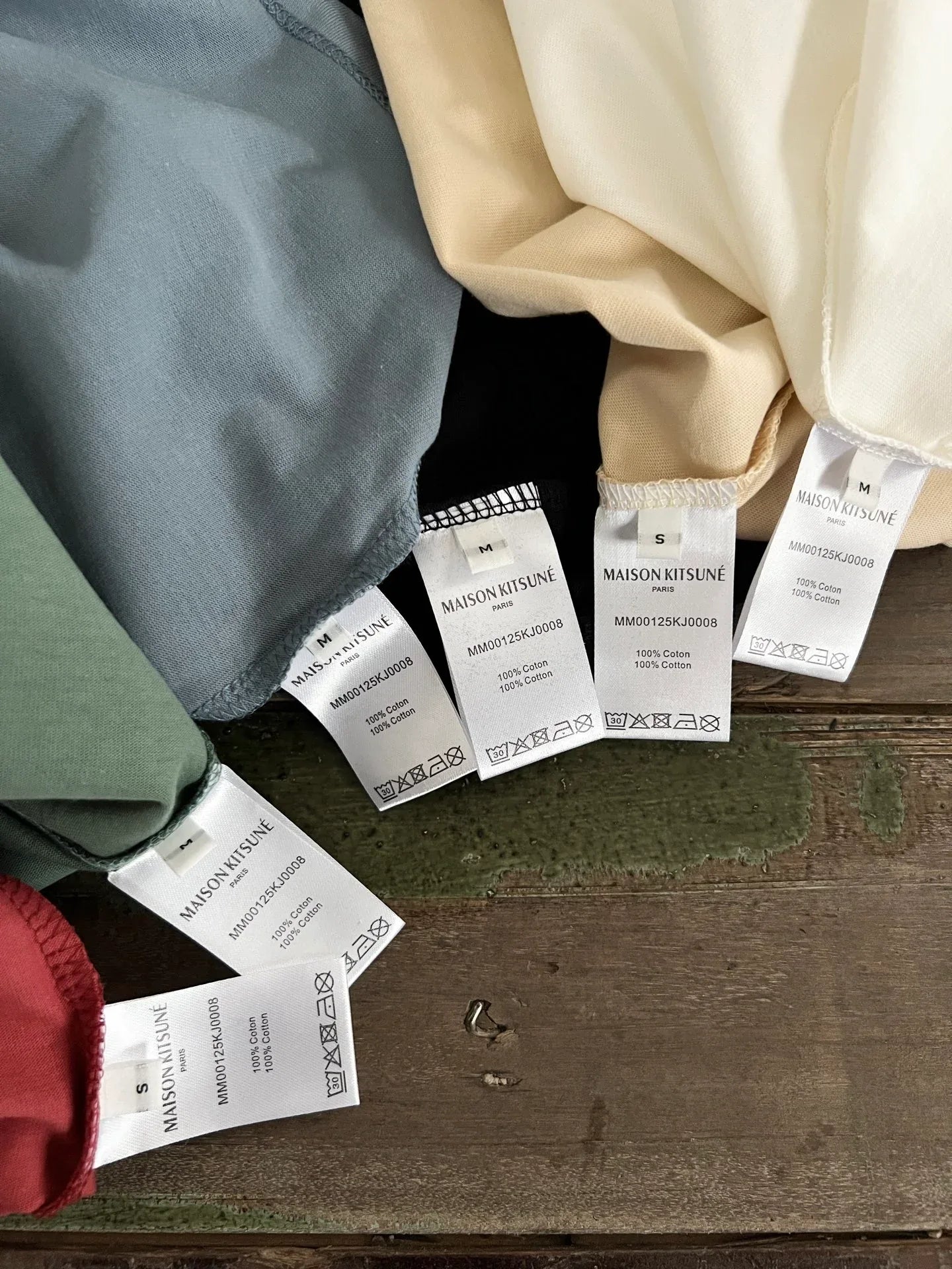 Maison Kitsuné Men's Classic Fox Head Patch Cotton Tee