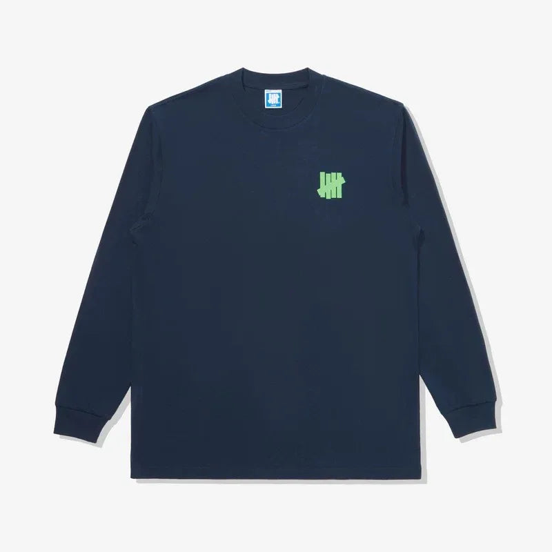 UNDEFEATED Men's 5 Strike Logo Long Sleeve Cotton Tee