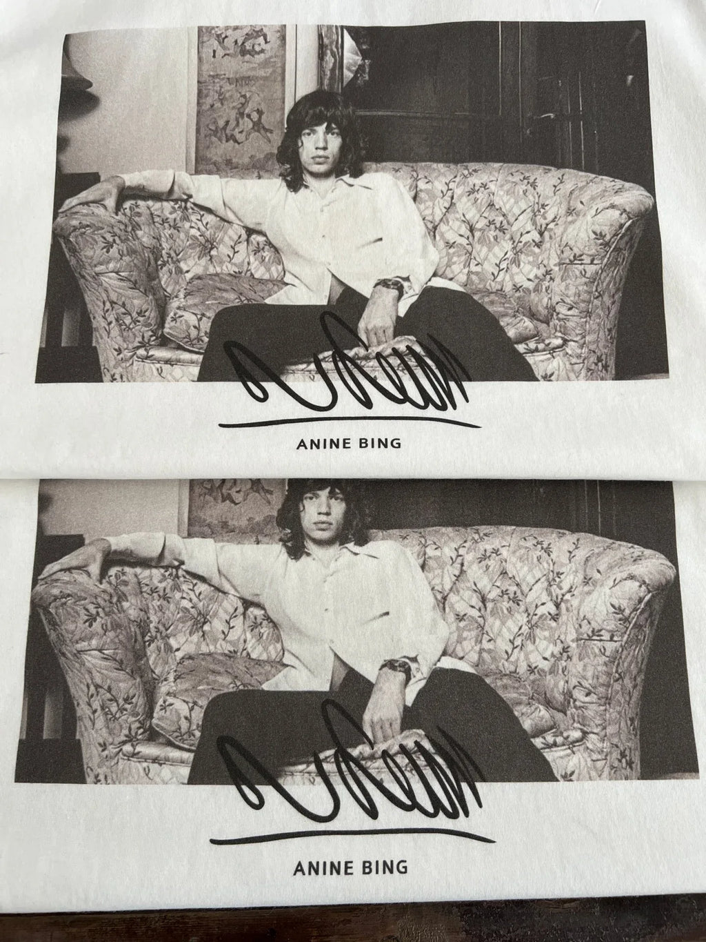 Anine Bing Women's Mick Jagger Graphic Relaxed Fit Tee