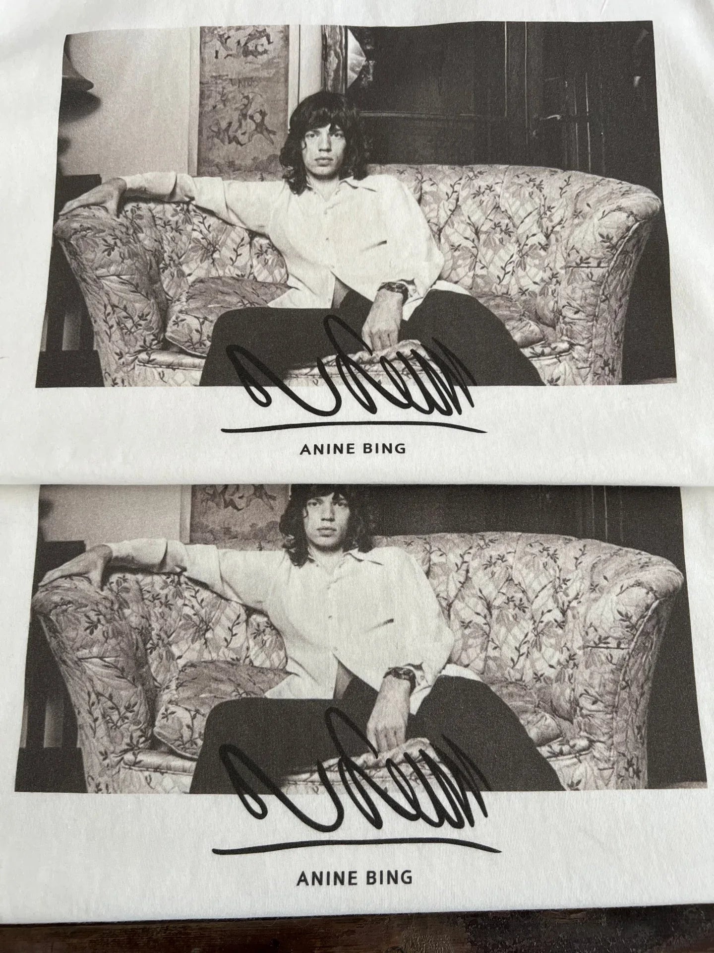 Anine Bing Women's Mick Jagger Graphic Relaxed Fit Tee