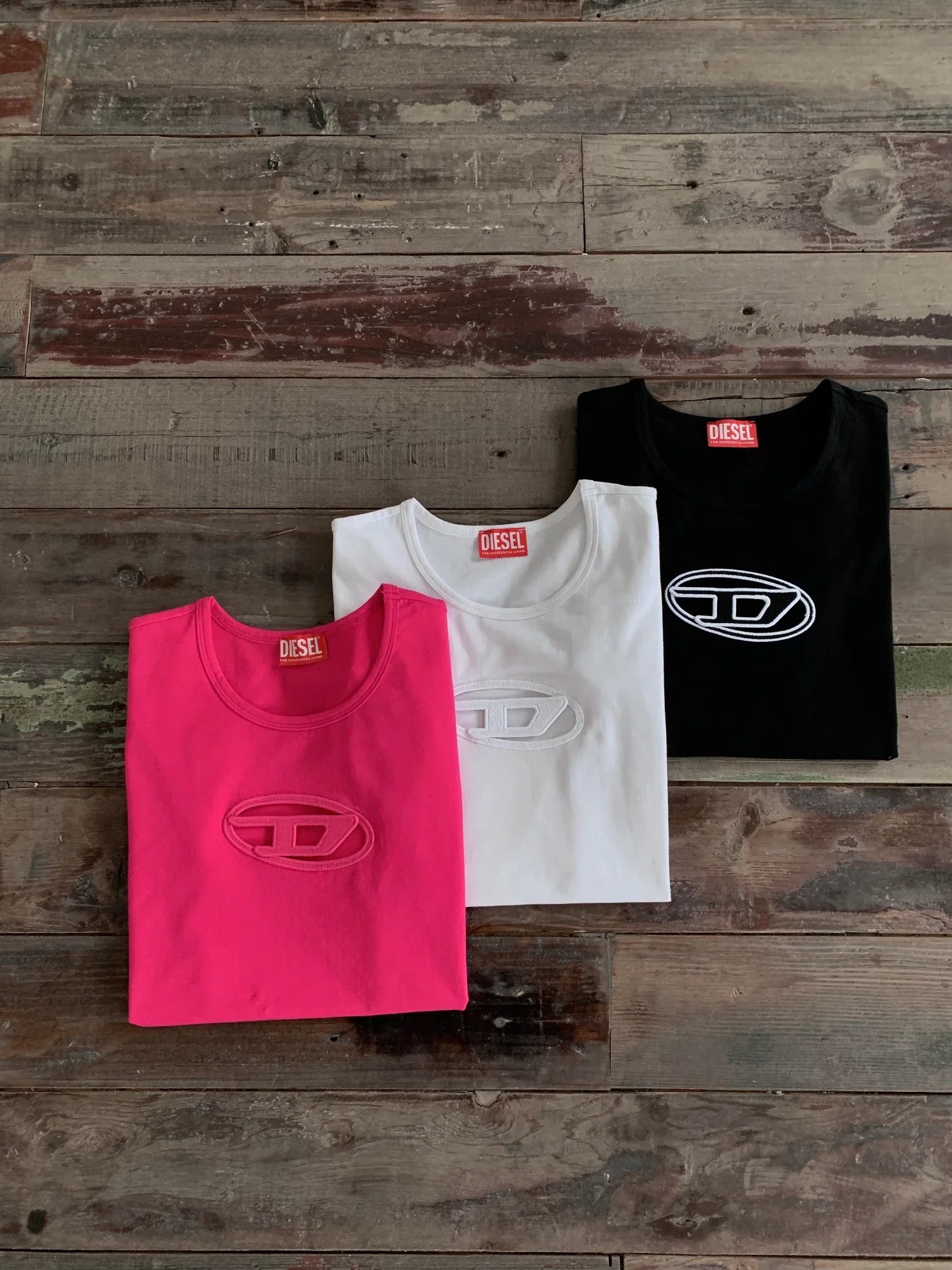 DIESEL Women's Oval D Cut-Out Slim Fit Graphic T-Shirt