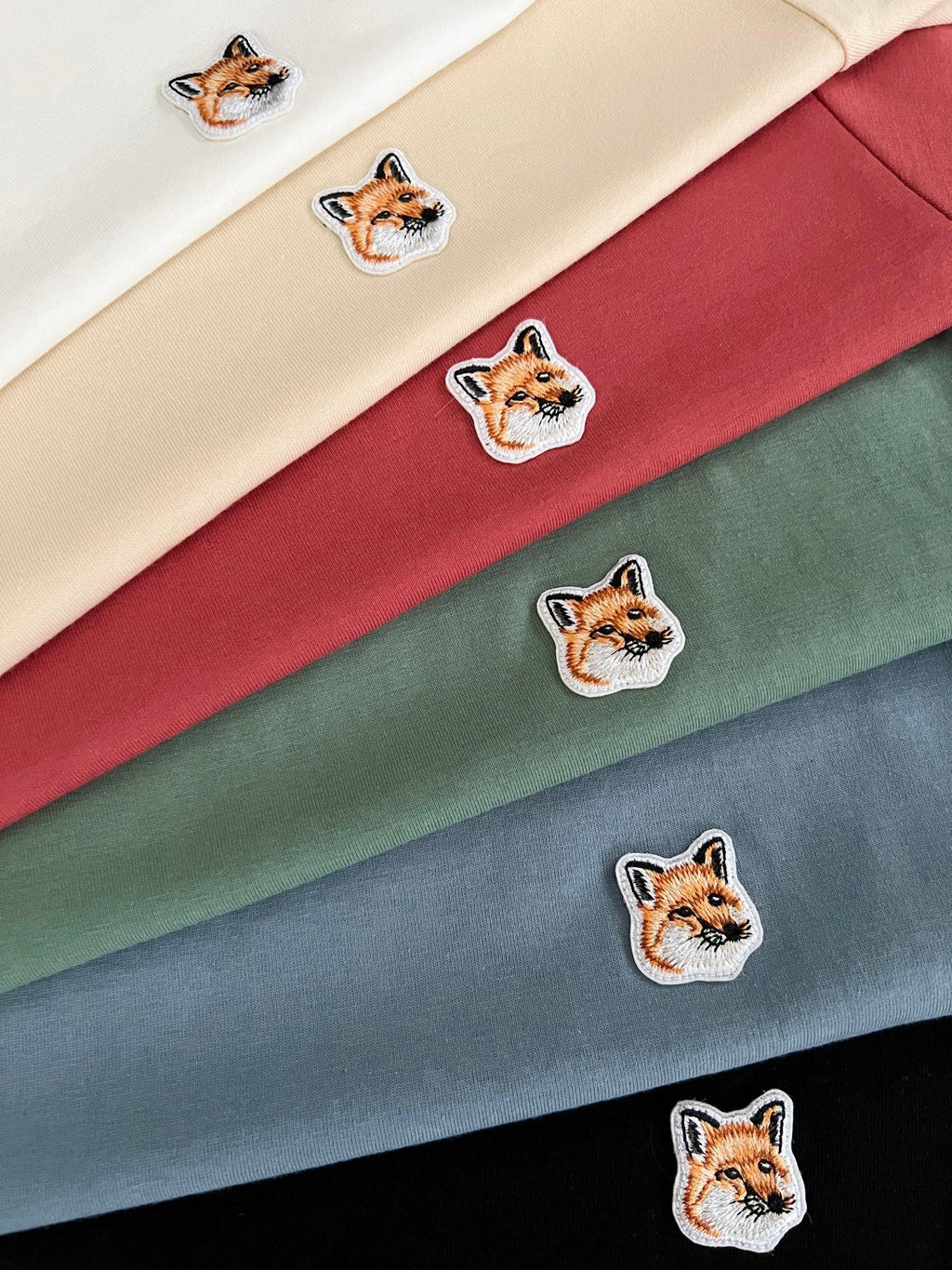Maison Kitsuné Men's Classic Fox Head Patch Cotton Tee