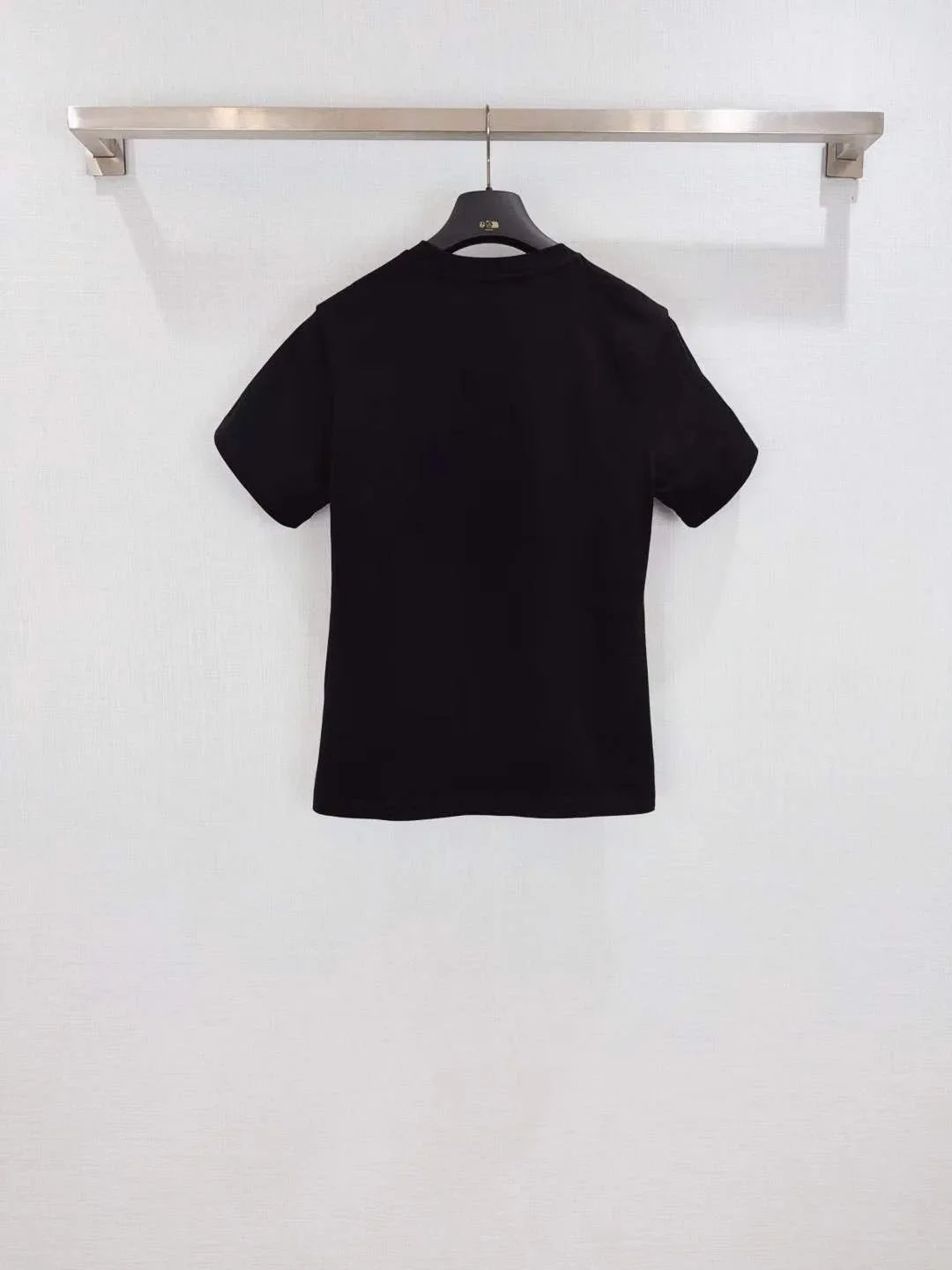 Unisex Urban Short Sleeve Tee with Denim Accent Pocket and Edgy Chain Detail - SenopekooCLO