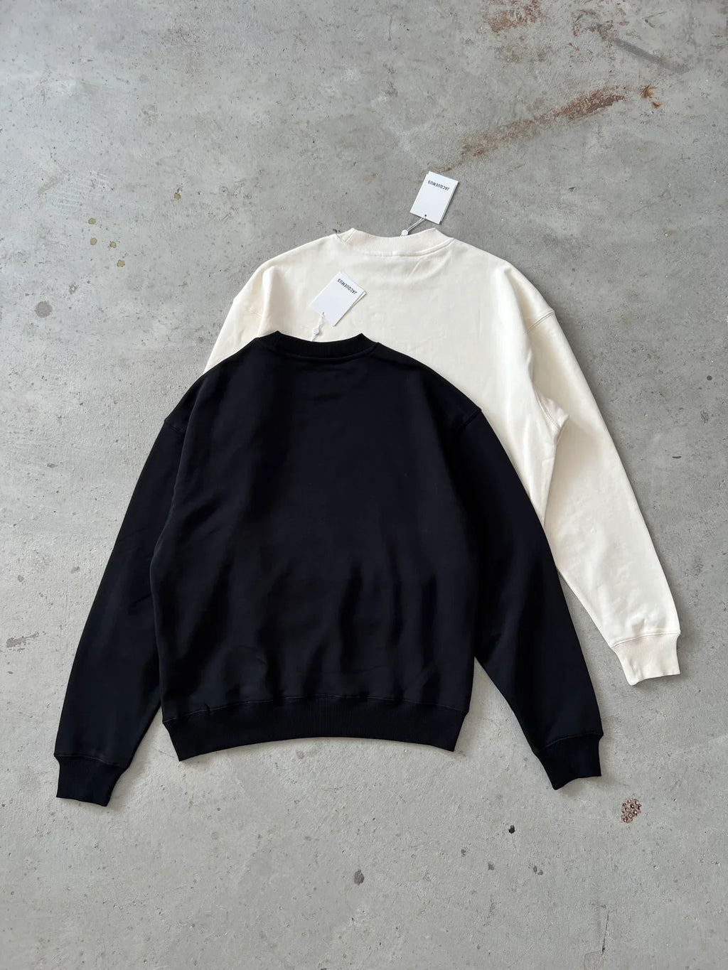 JACQUEMUS Men's Le Sweatshirt Logo Patch Cotton Pullover