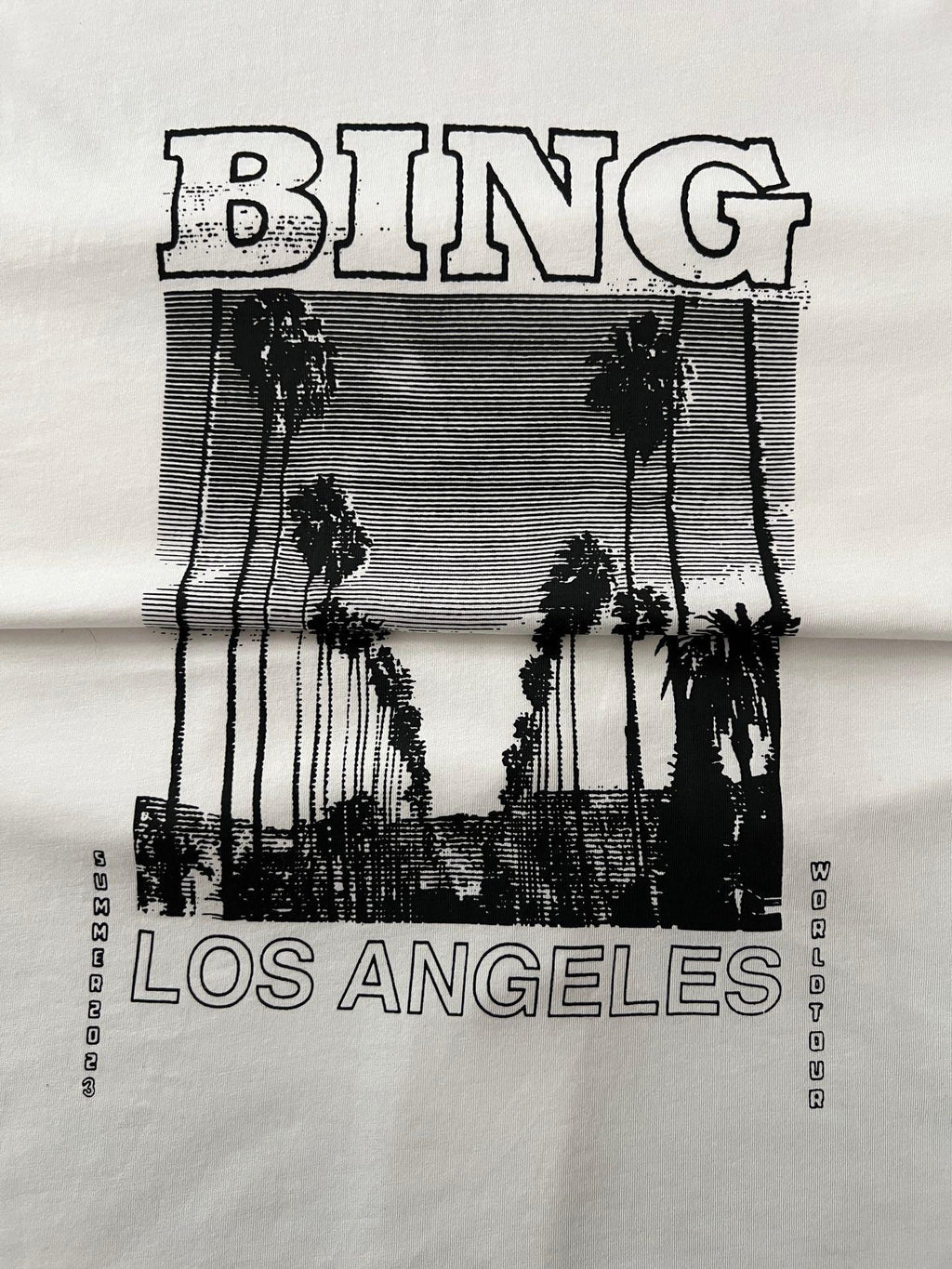 Anine Bing Women's Los Angeles Palm Graphic Relaxed Tee