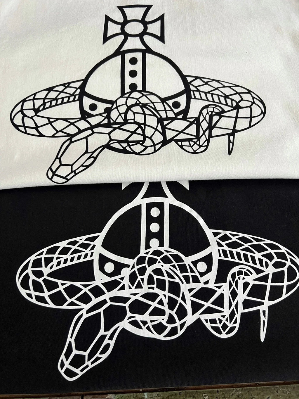 Vivienne Westwood Snake Orb Graphic Cotton Men's Tee