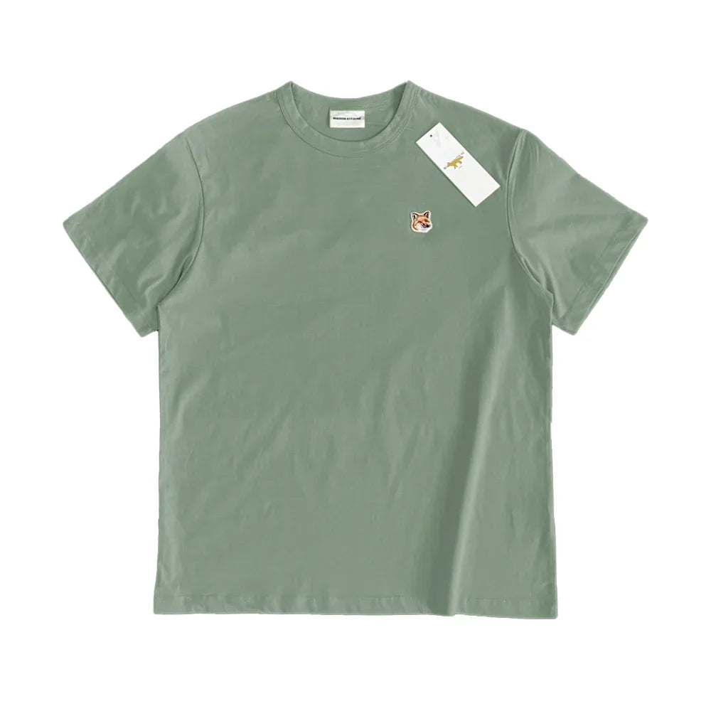 Maison Kitsuné Men's Classic Fox Head Patch Cotton Tee