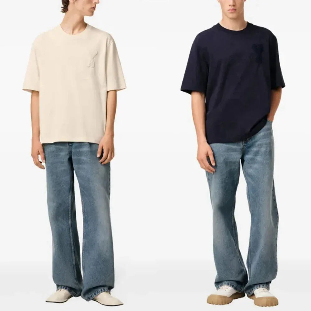 AMI Paris Men's Ami de Coeur Oversized Graphic Tee