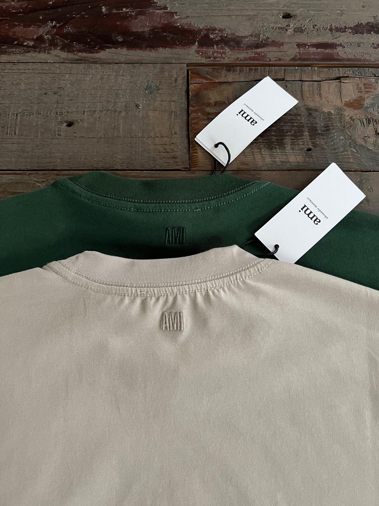 AMI Paris Men's Ami de Coeur Flocked Graphic Tee