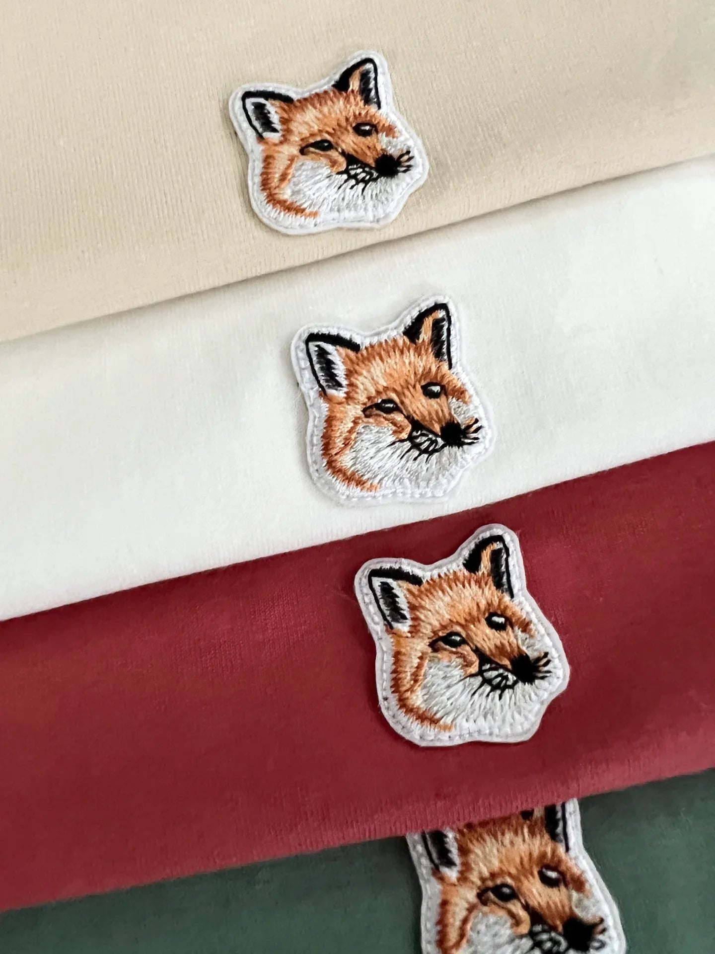 Maison Kitsuné Men's Classic Fox Head Patch Cotton Tee