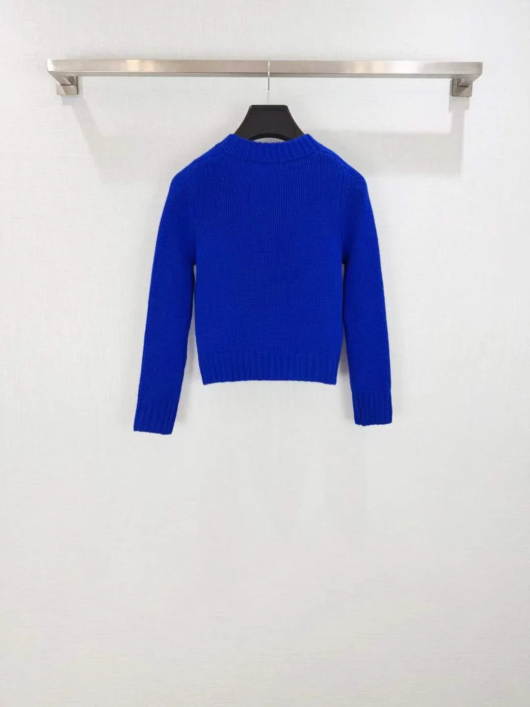 Women's Cozy Knit Sweater with Playful Embroidered Detail and Relaxed Fit - SenopekooCLO