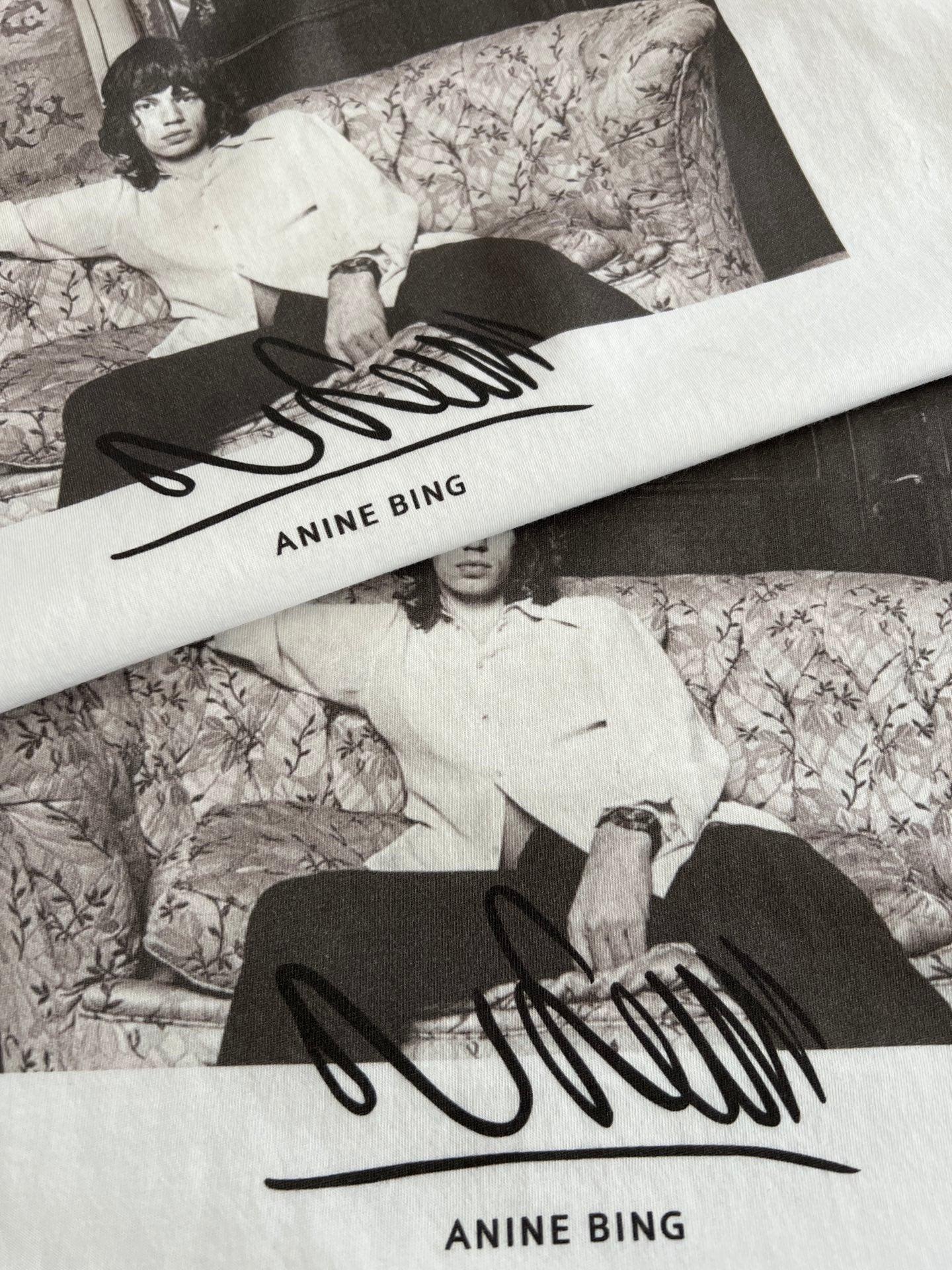 Anine Bing Women's Mick Jagger Graphic Relaxed Fit Tee