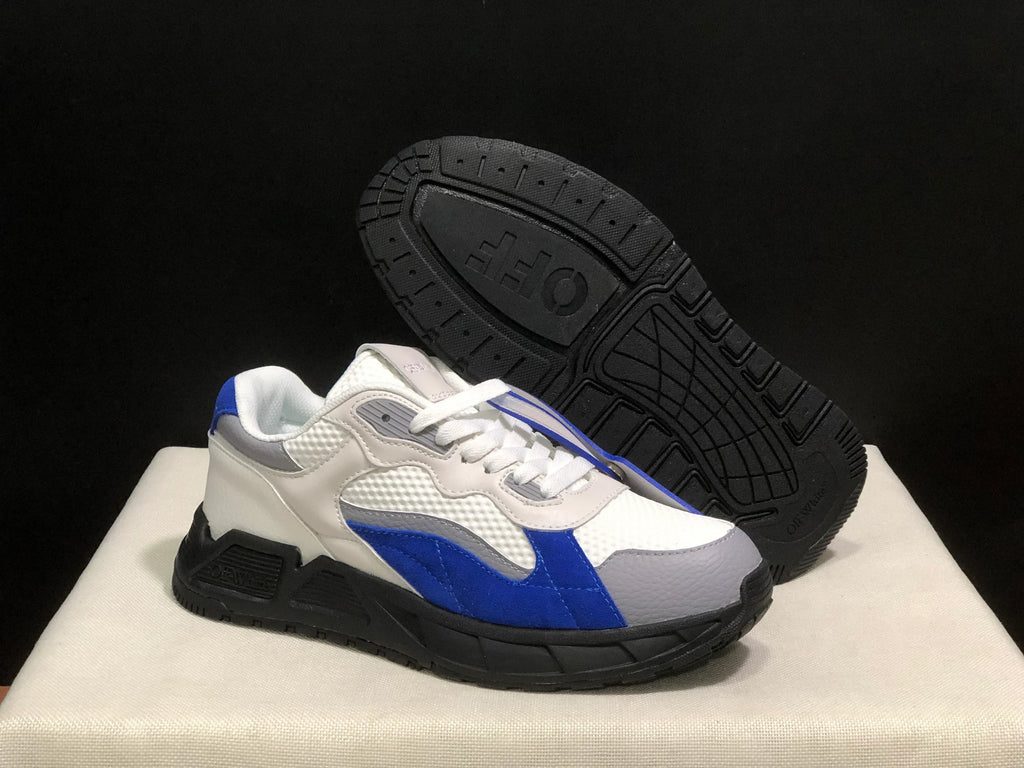 OFF WHITE Kick Off Leather Sneakers - SenopekooCLO