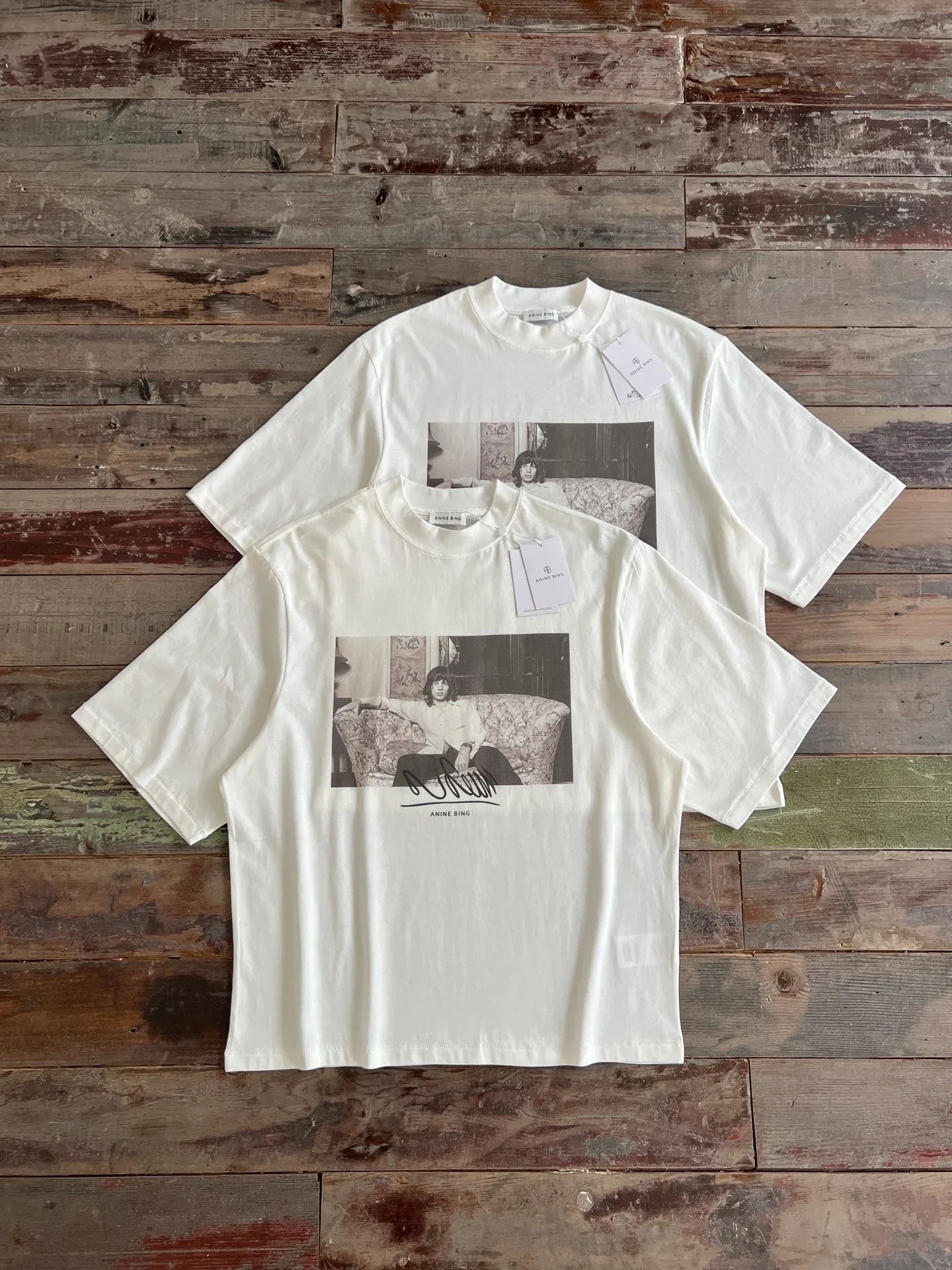 Anine Bing Women's Mick Jagger Graphic Relaxed Fit Tee