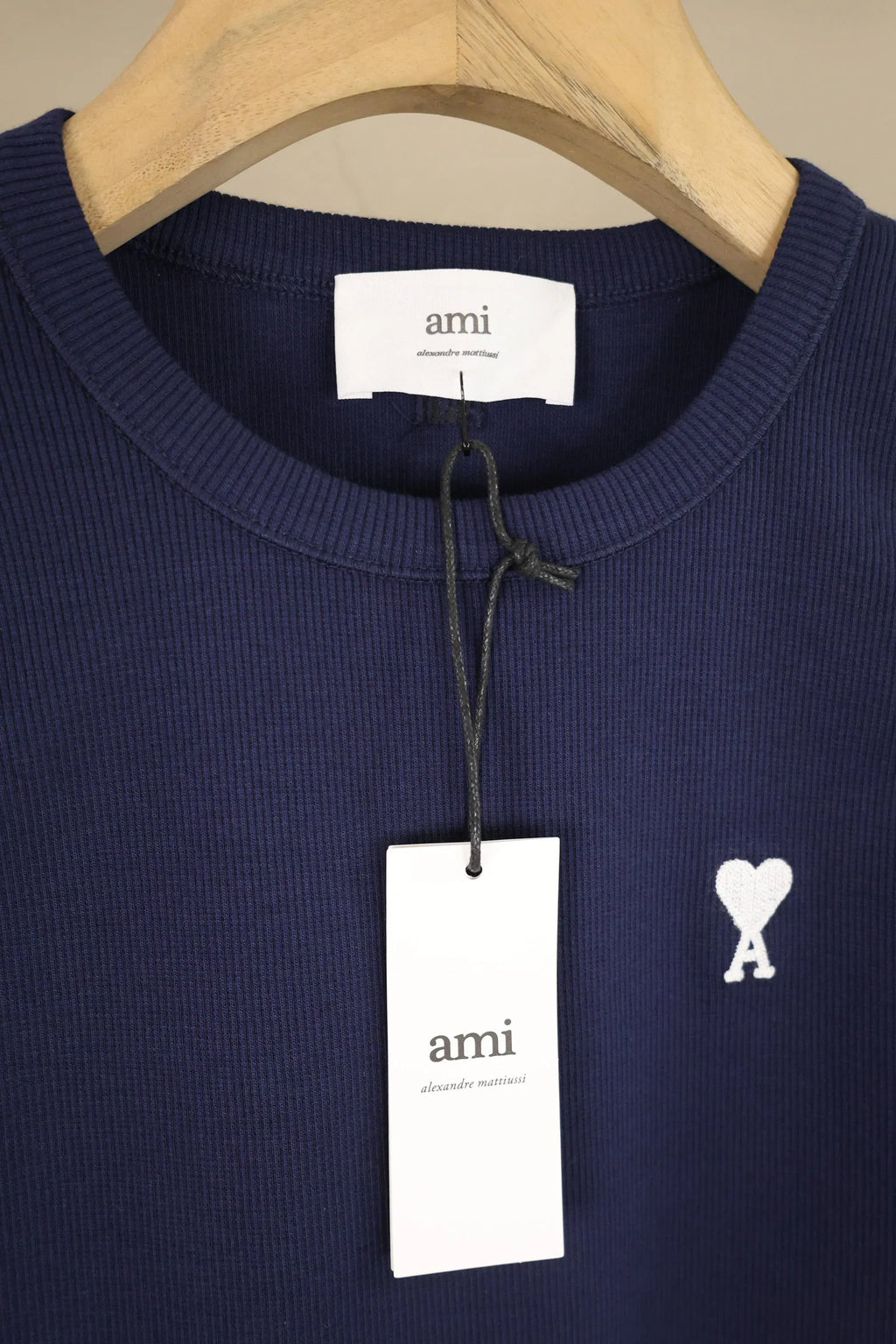 AMI Paris Women's Ami de Coeur Ribbed Cotton Tank Top
