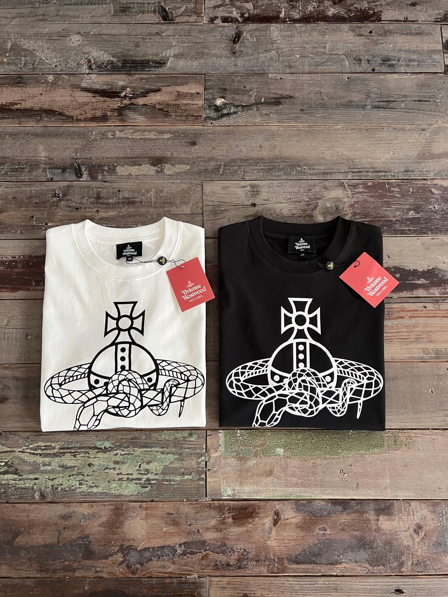 Vivienne Westwood Snake Orb Graphic Cotton Men's Tee