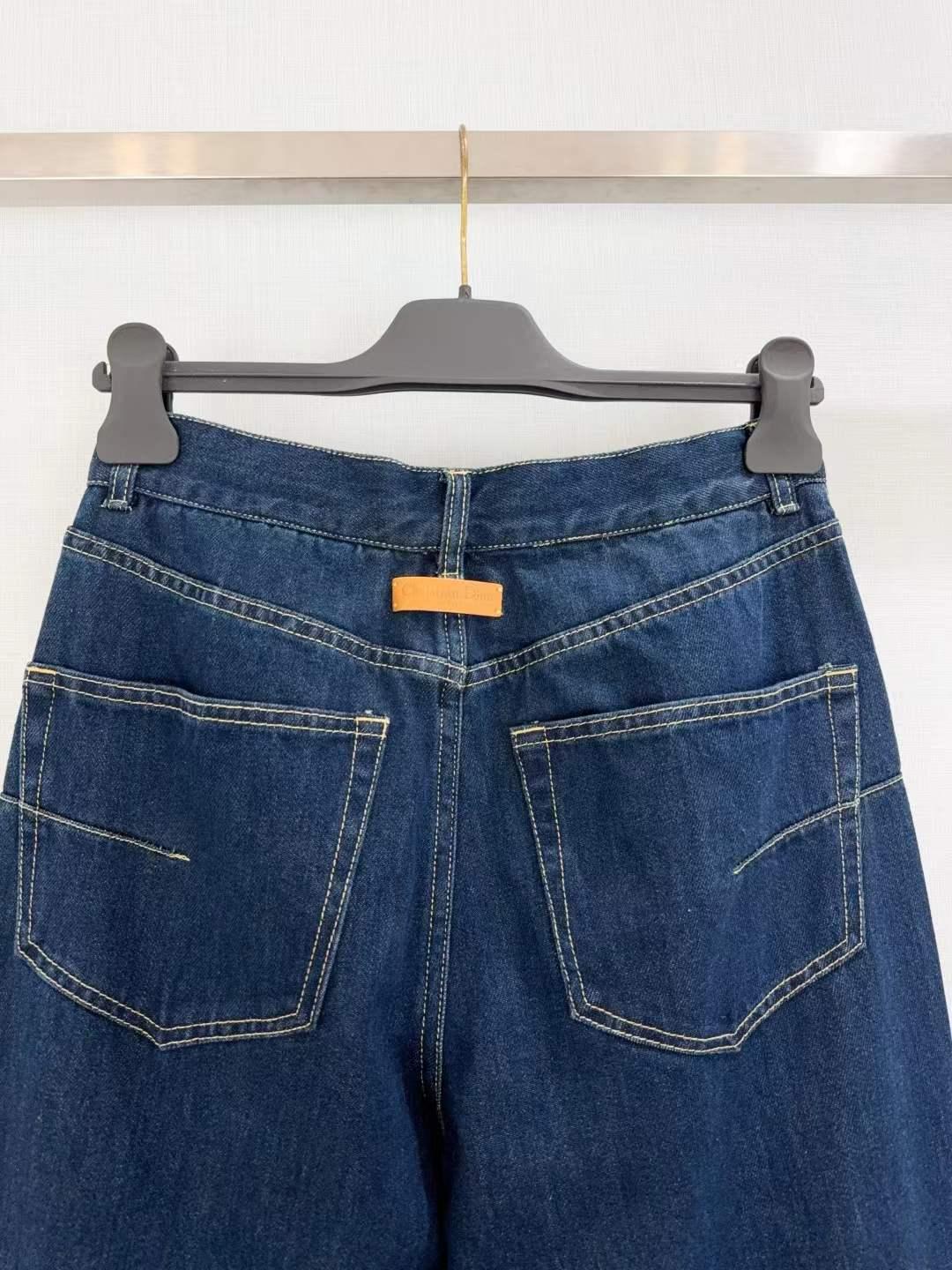 Women's Asymmetric Wrap Jeans with Contrast Stitch Detailing and Curved Pockets - SenopekooCLO