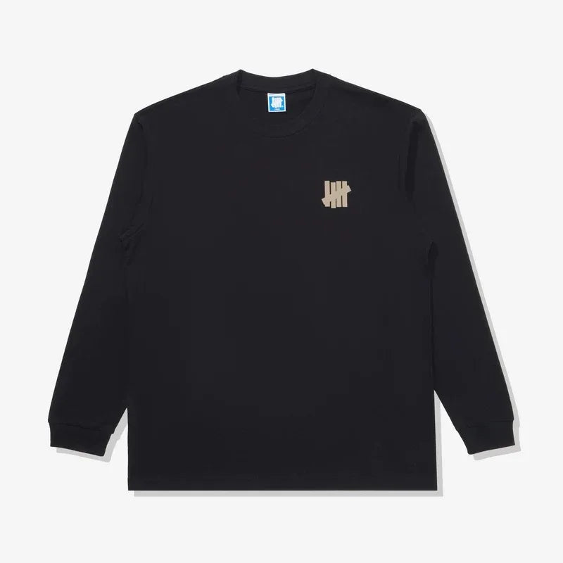 UNDEFEATED Men's 5 Strike Logo Long Sleeve Cotton Tee