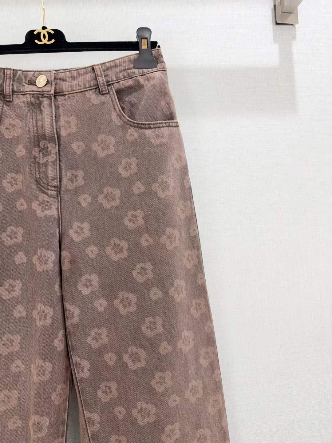 Women's Relaxed-Fit Trousers with Floral Embroidery and Casual Elegance - SenopekooCLO