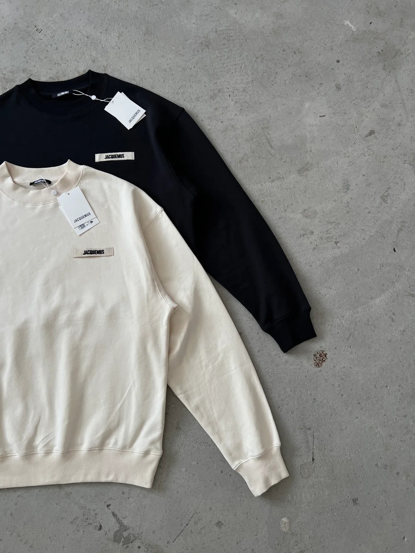 JACQUEMUS Men's Le Sweatshirt Logo Patch Cotton Pullover