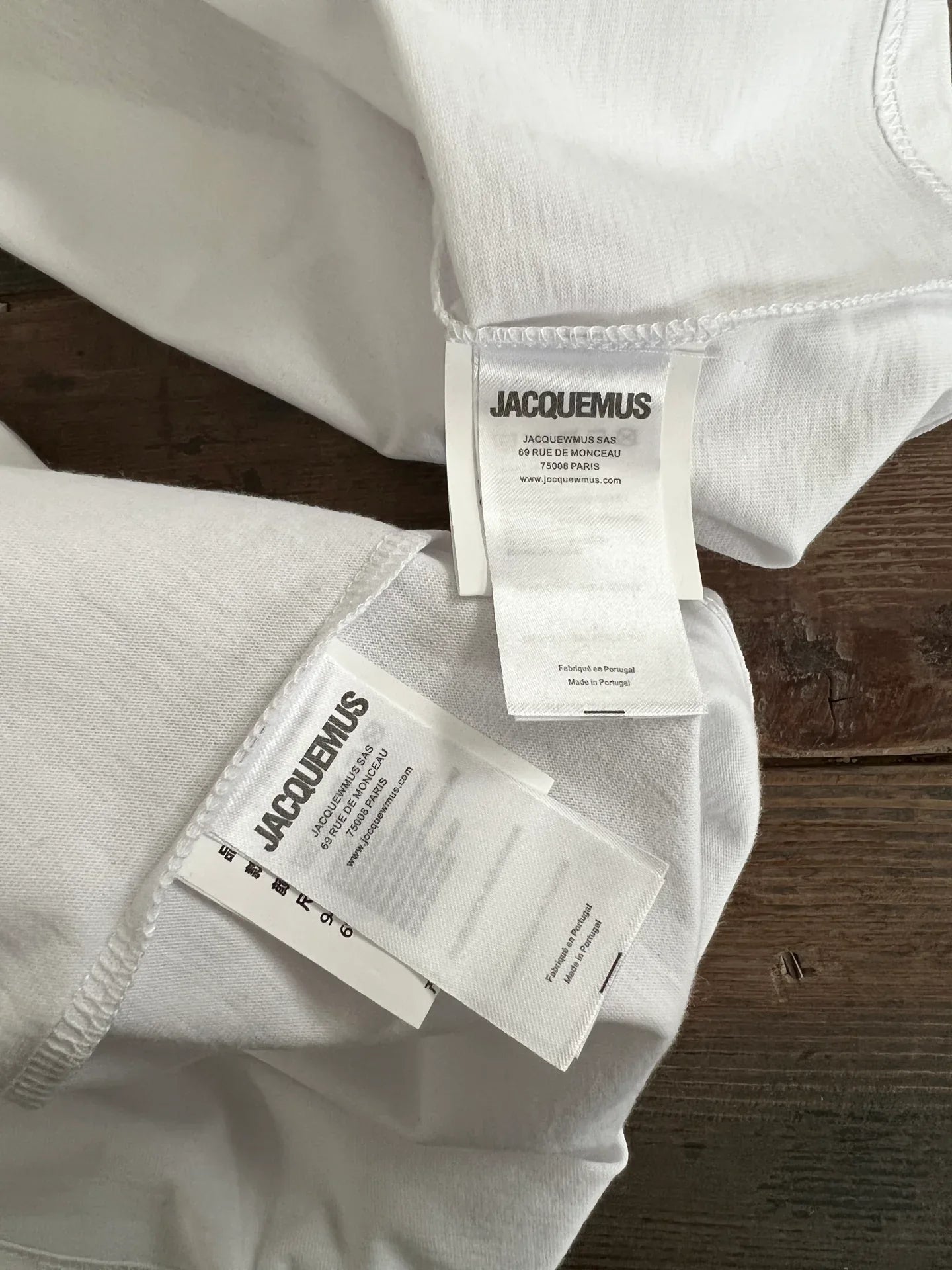 JACQUEMUS Men's Painted Pocket Detail Cotton T-Shirt