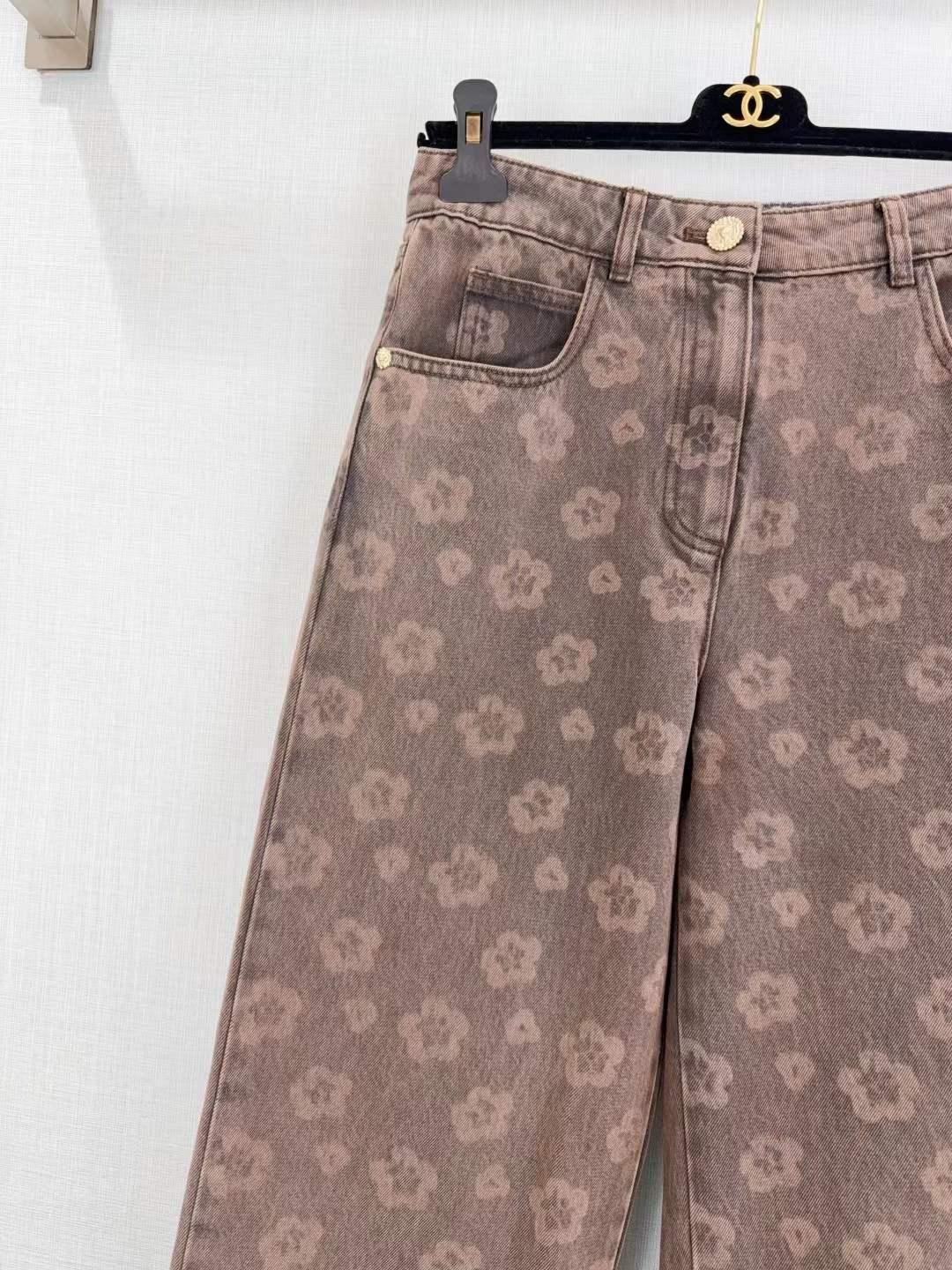 Women's Relaxed-Fit Trousers with Floral Embroidery and Casual Elegance - SenopekooCLO