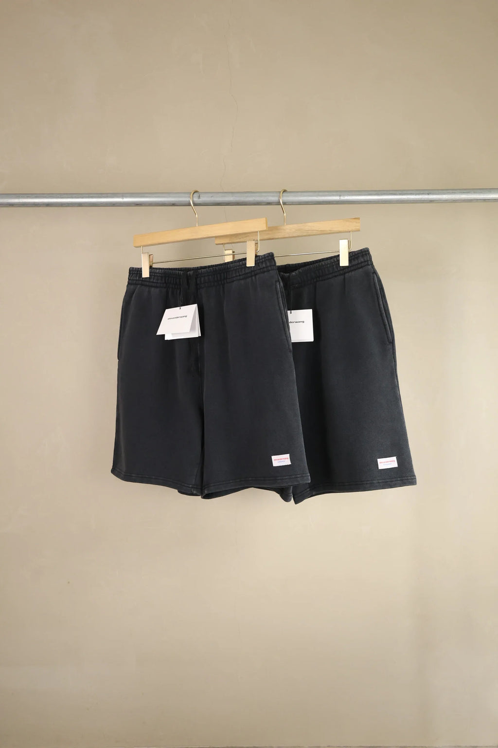 Alexander Wang Men's Acid Wash Heavyweight Sweat Shorts