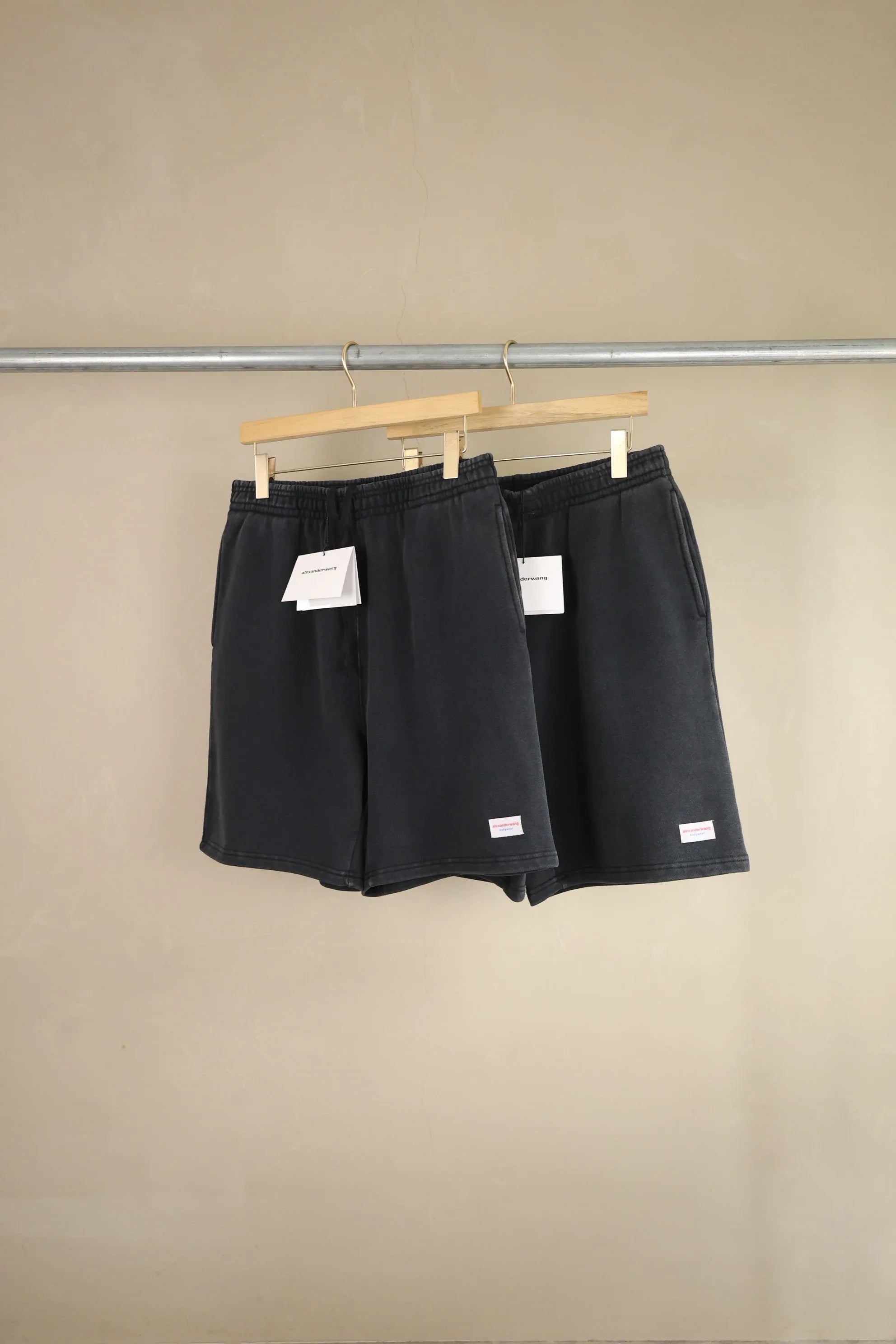 Alexander Wang Men's Acid Wash Heavyweight Sweat Shorts