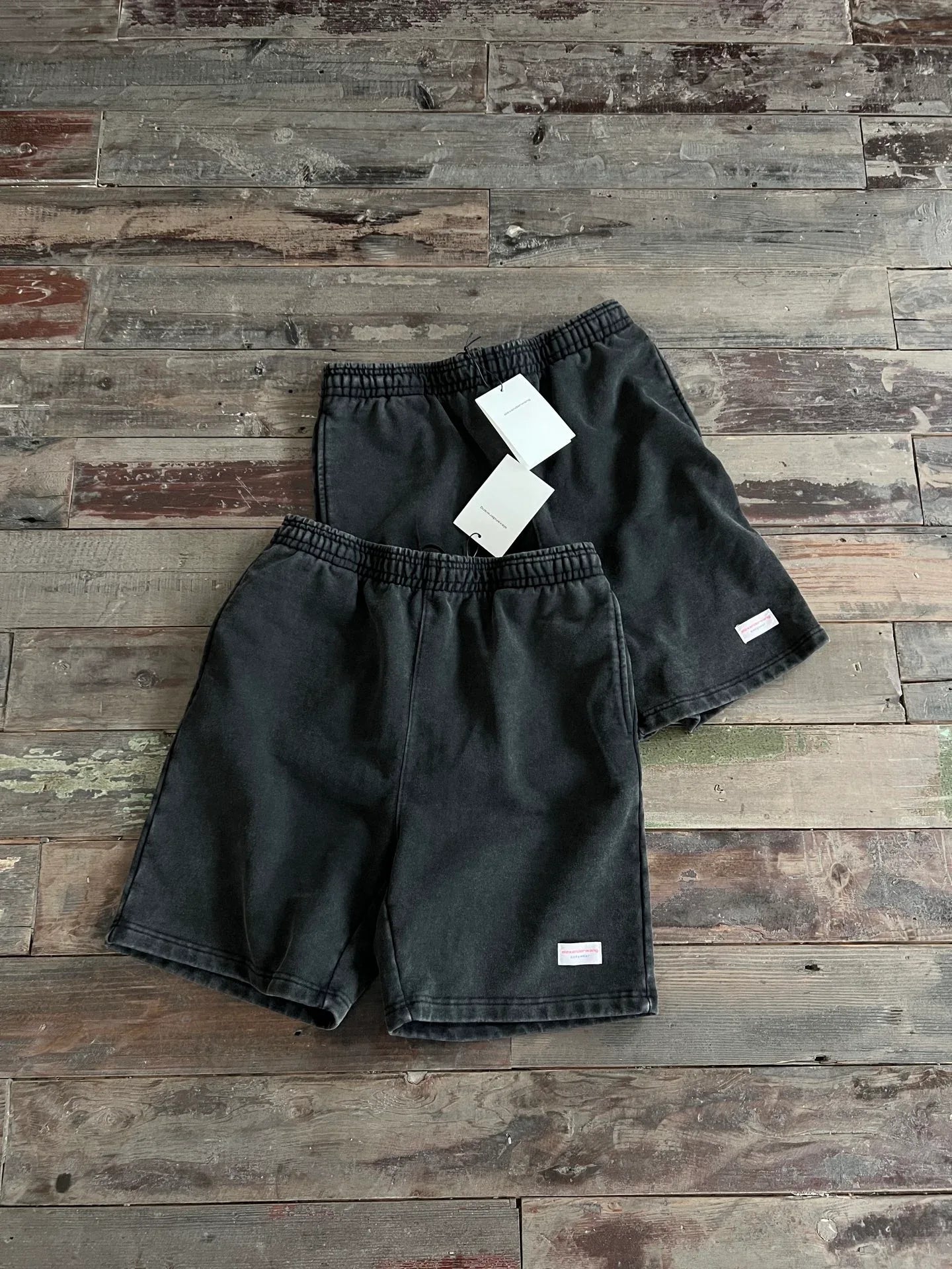 Alexander Wang Men's Acid Wash Heavyweight Sweat Shorts
