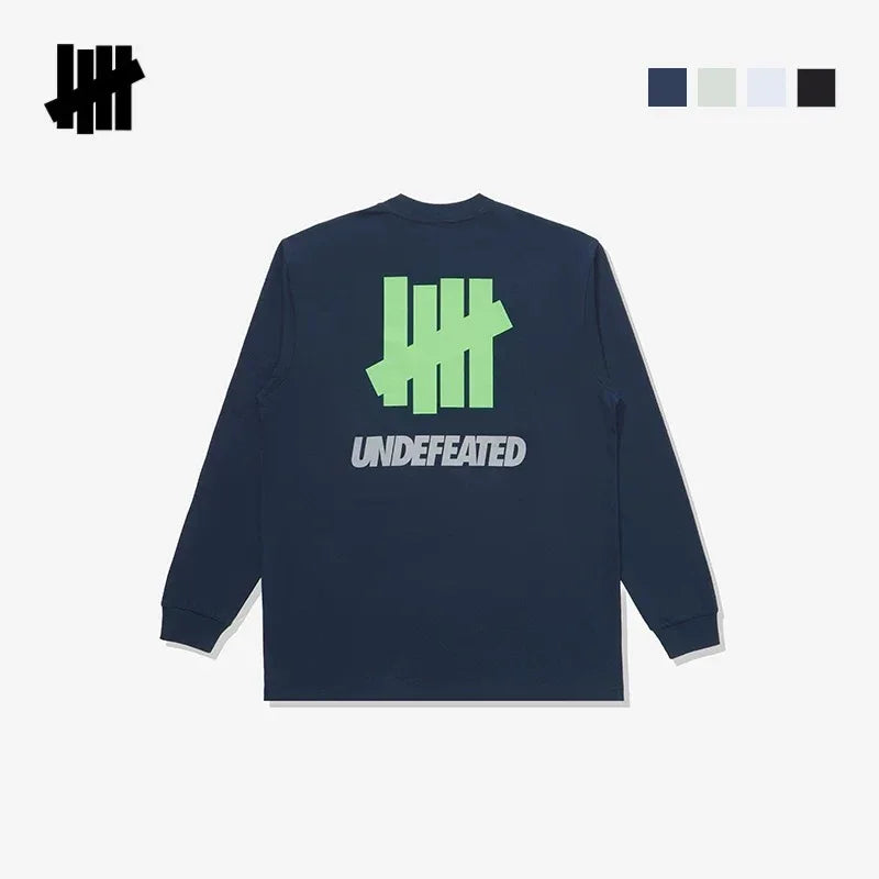 UNDEFEATED Men's 5 Strike Logo Long Sleeve Cotton Tee